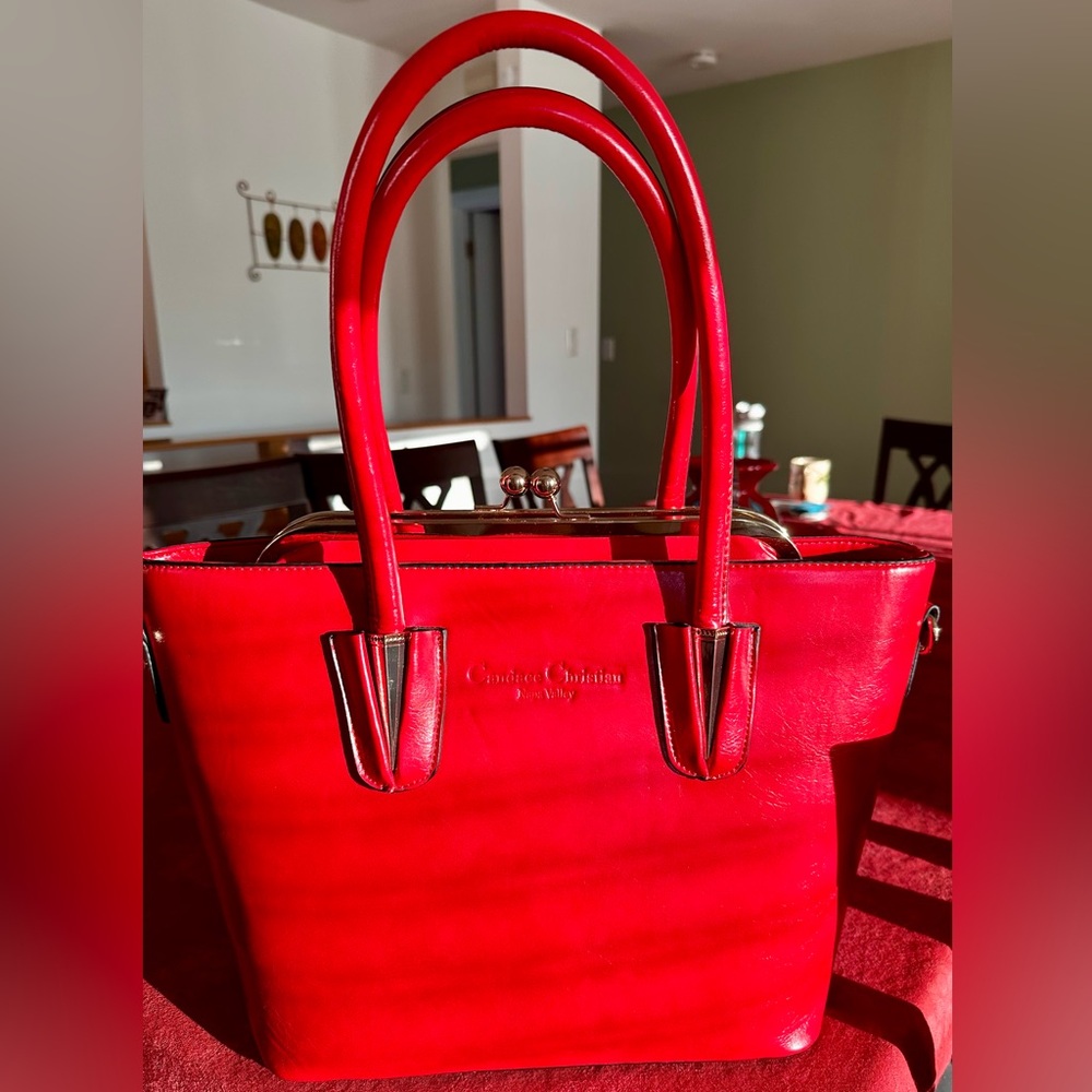 Gorgeous NEW Candace Christian Napa Valley red handbag